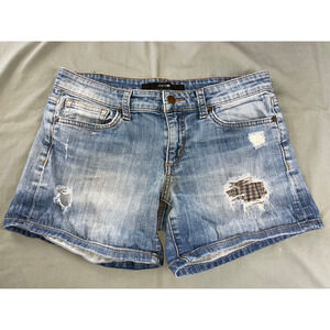 Joe's Jeans Marylee Destroyed Stretch Denim Shorts. Perfectly Broken In, Size 26